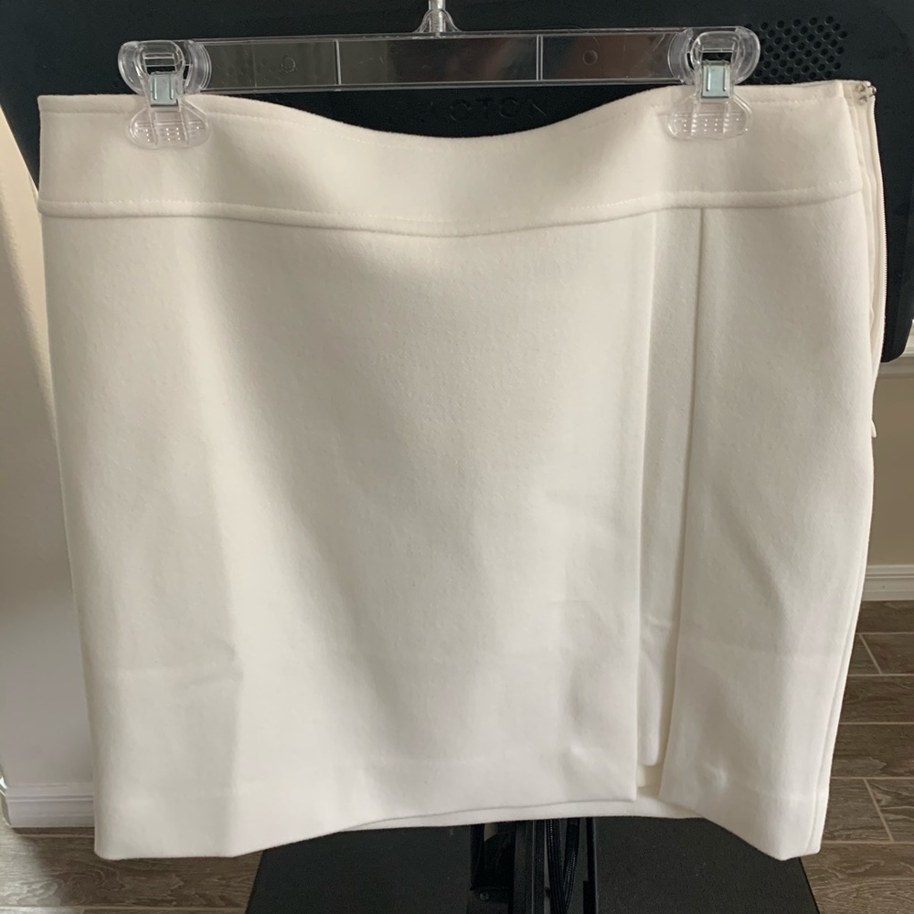 White House Black Market White Winter Skirt